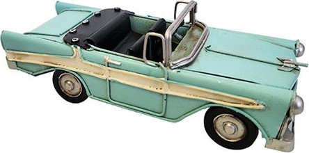 מכונית רטרו טורקיז 16.5x6.7x5.5ס"מ 4527