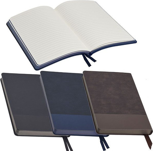 מחברת עסקים B5 GIVONY יוקרתית, כריכת PU חומה 160דף 24X17cm גבעוני GV-5293 *ללא קופסה*