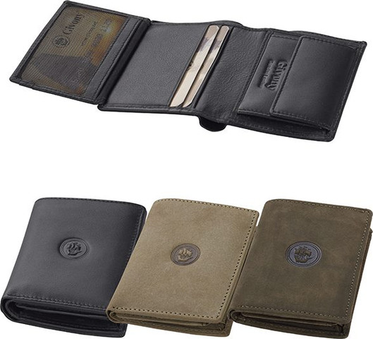 ארנק בטיחות NFC+RFID עור כאמל כהה 10x8ס"מ תא למטבעות GV-4860