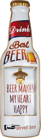 פותחן בקבוקי בירה "Best BEER" תלוי על קיר גובה 61ס"מ 4499