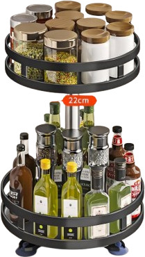 מעמד תבלינים מסתובב 2 קומות 360 מעלות