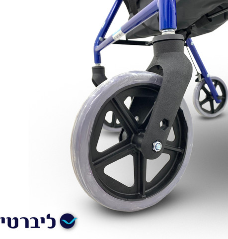 רולטור 4 גלגלים קל משקל – עם יציבות מירבית, מושב למנוחה ויכולת תמרון מצוינת, צבע אדום