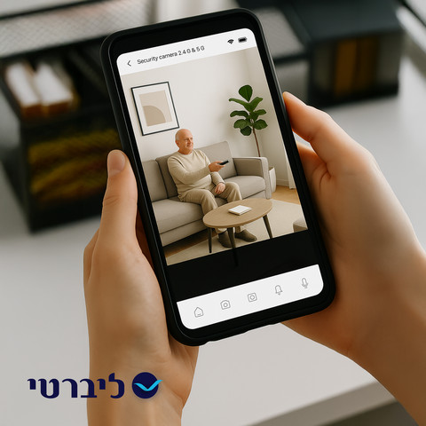 מצלמה חכמה – להשגחה על מטופל עם חיבור ישיר מהנייד
