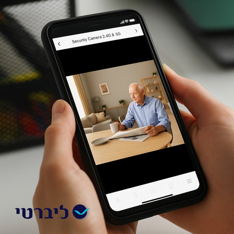 מצלמה חכמה – להשגחה על מטופל עם חיבור ישיר מהנייד