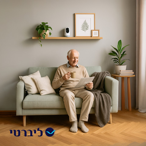 מצלמה חכמה – להשגחה על מטופל עם חיבור ישיר מהנייד