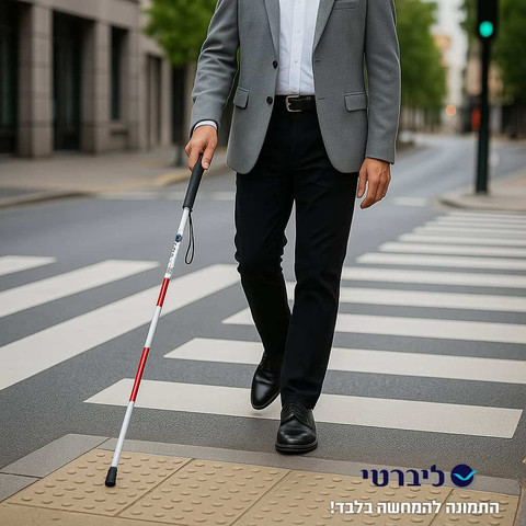 מקל נחייה לעיוורים מתקפל – קל משקל, כולל נרתיק נשיאה לאחסון נוח