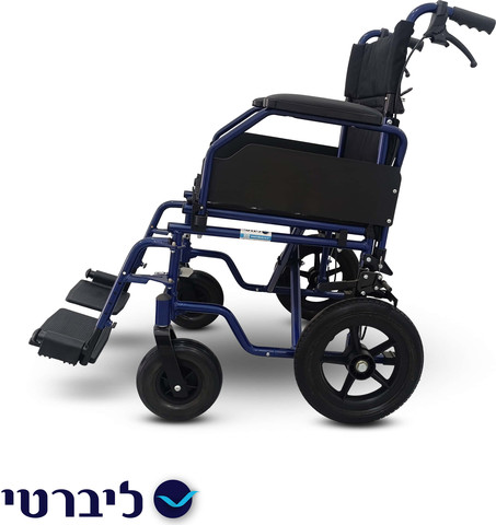 כיסא העברה לוטוס – קל משקל, מתקפל ונוח להובלה עם גלגלים מונעי רעידות