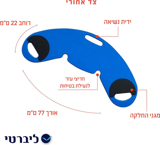 קרש העברה והחלקה – להעברת מטופלים בין כיסאות, מיטות ורכב בקלות
