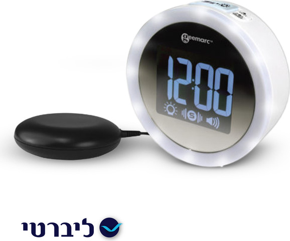 שעון מעורר עוצמתי הכולל כרית רטט
