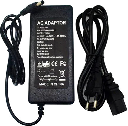 ספק כח למצלמות אבטחה 12V 5A