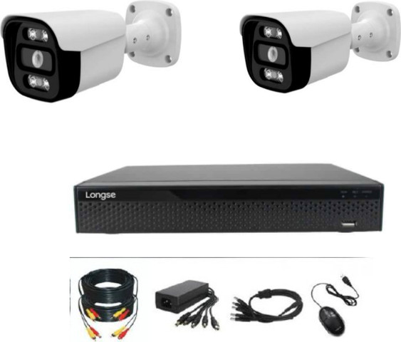 קיט 2 מצלמות אבטחה ומקליט DVR 5M