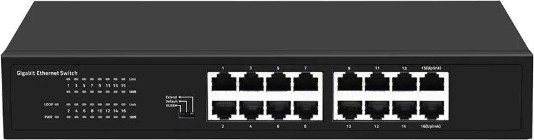 מתג צוויץ גיגה לא מנוהל 16PORT GS16SWITCH