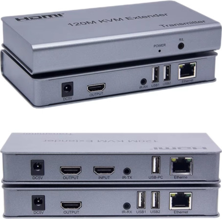 זוג מתאמי HDMI EXTENDER IP 200M