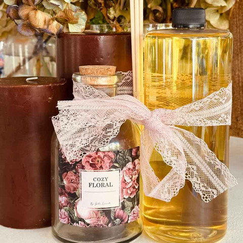 מפיץ ריח FLORAL + בקבוק מילוי מבית גלי ליבנה