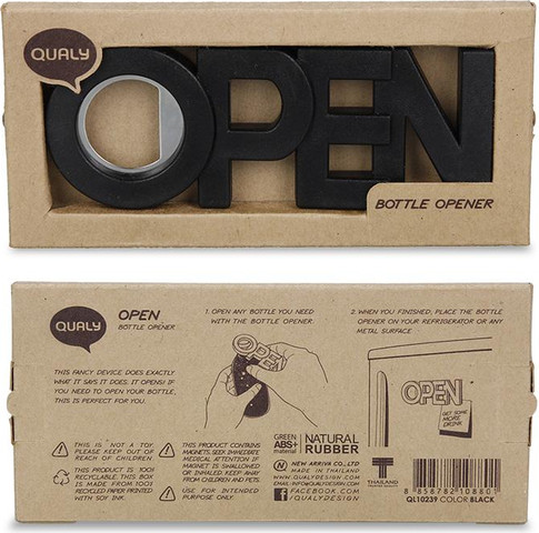 OPEN UP – פותחן בקבוקים מגנטי בעיצוב אותיות