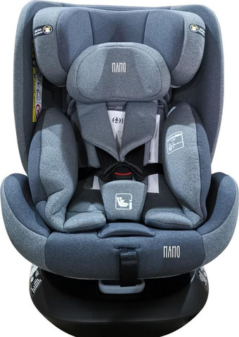 כיסא בטיחות בתקן I-SIZE G409 החדש מסתובב 360º צבע אפור MAMO