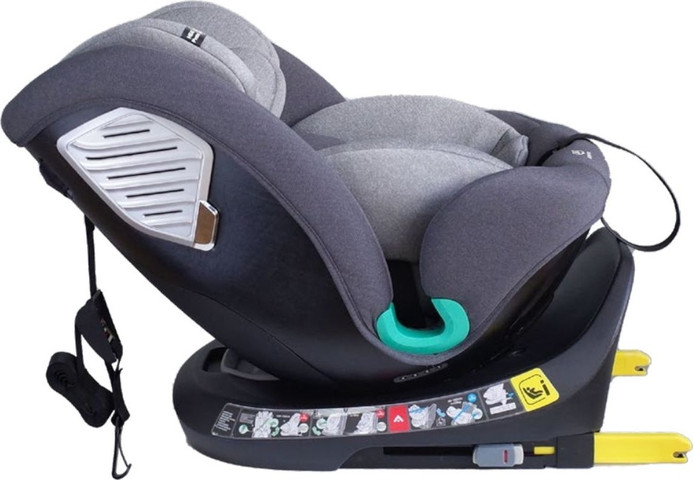 כיסא בטיחות בתקן I-SIZE G409 החדש מסתובב 360º צבע אפור MAMO