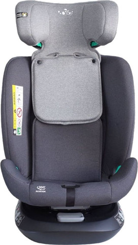 כיסא בטיחות בתקן I-SIZE G409 החדש מסתובב 360º צבע אפור MAMO