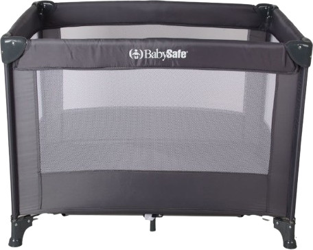 לול קמפינג גדול SIMPLY-S צבע אפור BabySafe. + מזרן קומפורט נושם דאבל צד קשיח OLI