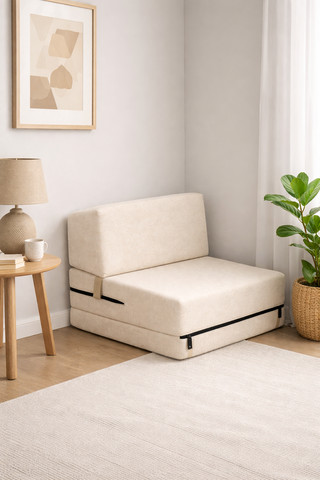 ספת Relax רילקס מתקפלת שנפתחת למזרן מושלם לממד צבע בז OLI