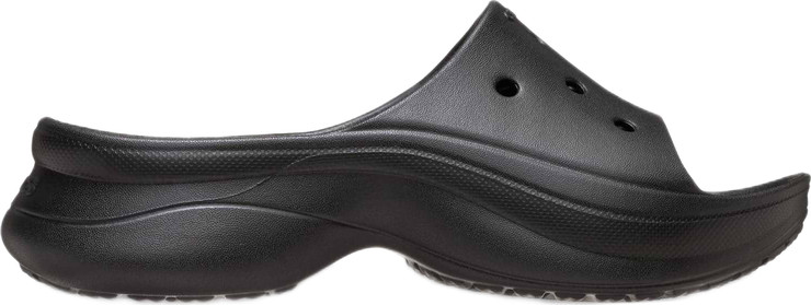 Crocs Bae Slide - כפכפי סלייד פלטפורמה קרוקס לנשים בצבע שחור