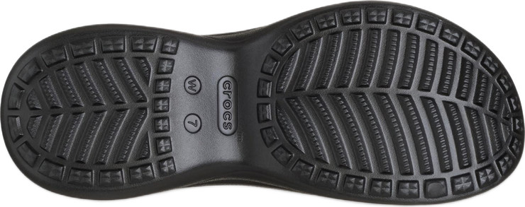 Crocs Bae Slide - כפכפי סלייד פלטפורמה קרוקס לנשים בצבע שחור
