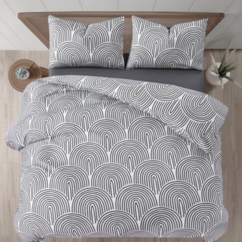 מצעים זוגי ARCH-אפור כהה 160×200