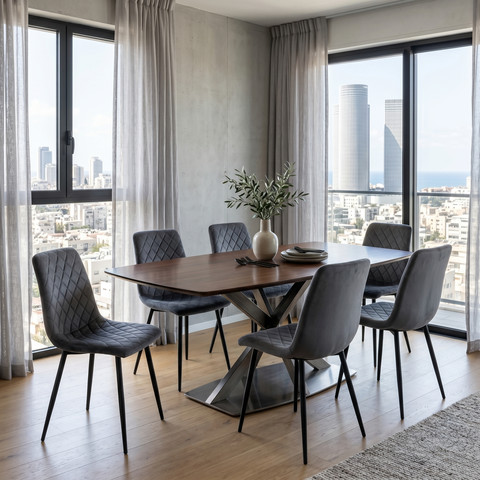 סט 4 כיסאות לפינת אוכל דגם ברלין