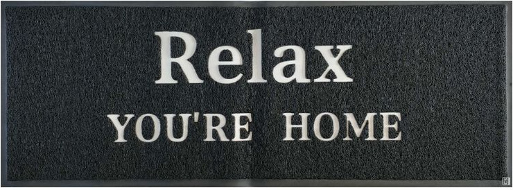 שטיח כניסה-  RELAX YOU'RE HOME