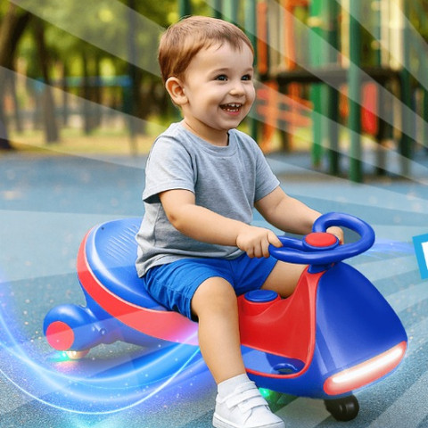 בימבה ממונעת ZIPPY TWISTER 12V המקורי - אדום כחול Nitro-s