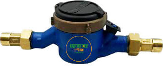 מד מים רב זרמי כולל רקורדים 1'' פלדה הכנה לפלט כל 10