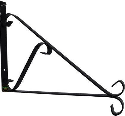מתלה לעציץ משולש ממתכת איכותית שחורה 25X19X30 ס"מ - יחידה אחת