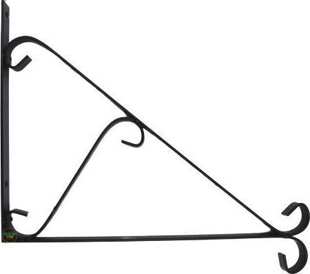 מתלה לעציץ משולש ממתכת איכותית שחורה 24X30X35 ס"מ - יחידה אחת