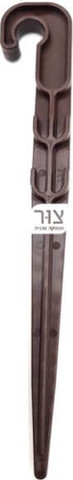 מארז 10 יחידות, יתד מייצב צינור לנדליין קו קשיחה למערכת טפטפות - 8 מ"מ