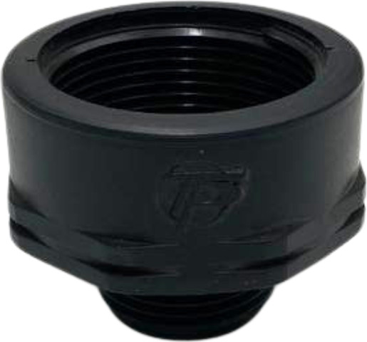 מחבר בושינג 1.5" פנים על 1" חוץ מפלסטיק קשיח, עמיד UV לאטימות גבוהה וחיבור מדויק במערכות נוזלים
