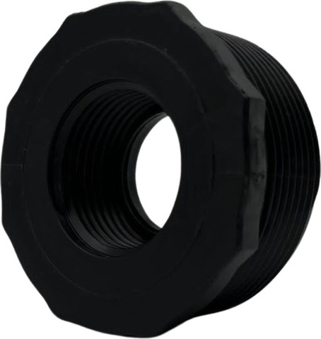 מחבר בושינג 2" חוץ על 1" פנים מפלסטיק קשיח - לאטימות גבוהה וחיבור מדויק במערכות צנרת