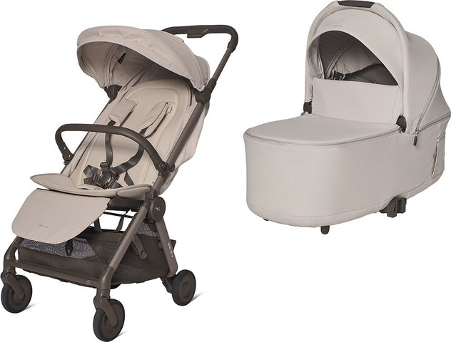 עגלה משולבת טיולון עם עריסה Anex Air-Q מבית Anex - צבע וניל/עריסה (אמבטיה) וניל