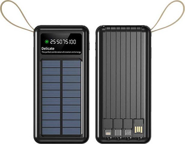מטען סולארי 10,000mAh עם כבלים