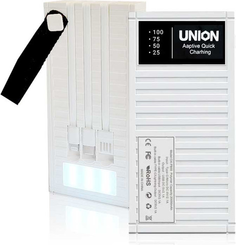 מטען נייד פאוורבנק 20,000mAh עם פנס