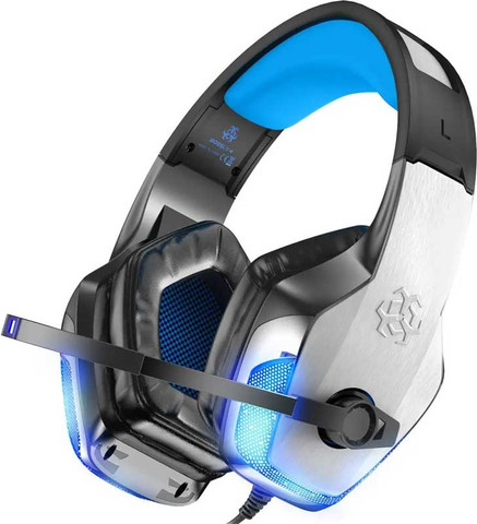 אוזניות גיימינג עם מיקרופון ותאורת לד Hunterspider v4