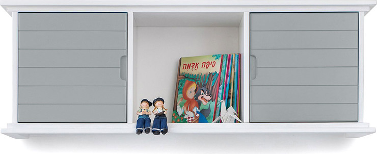 כוורת נסיכותית מעץ מלא דגם נוגה רוחב 128 בצבע לבן