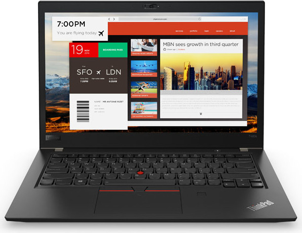 מחשב נייד Lenovo ThinkPad T480s מסך 14 אינצ' מעבד i5-8th דיסק 256GB זיכרון 16GB הפעלה Windows 11 Pro - מחודש