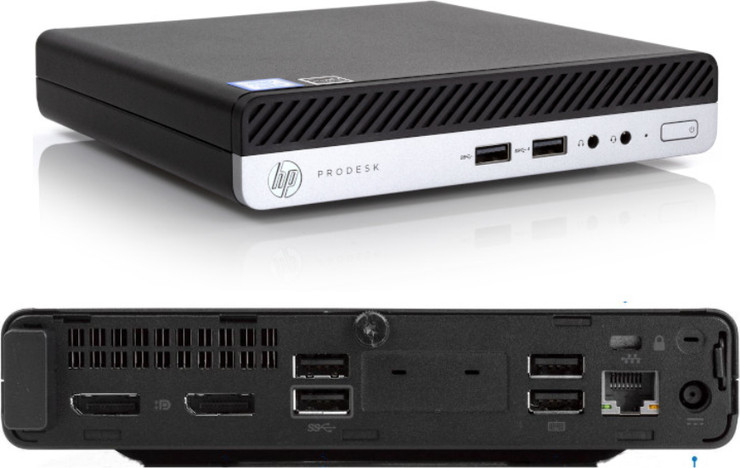 מחשב נייח זעיר HP ProDesk 400 G4 Mini מעבד i5-8th זיכרון 16GB דיסק 256GB SSD מערכת הפעלה Windows 11 Pro – מחודש