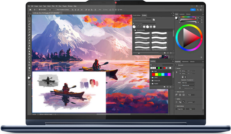 מחשב נייד Lenovo YOGA 9i 2-IN-1 מסך 14 אינצ' OLED 2.8K מעבד Core Ultra 7 155H זיכרון 16GB דיסק 1TB SSD מערכת הפעלה Windows 11 - מסך מגע עם עט דיגיטלי