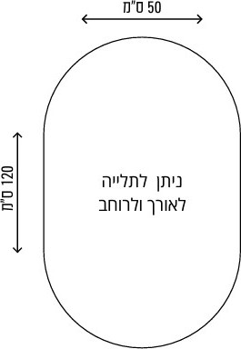 מראת לד אחורי קפסולה מרחפת 50/120 שלשה גווני תאורה כולל מפיג אדים