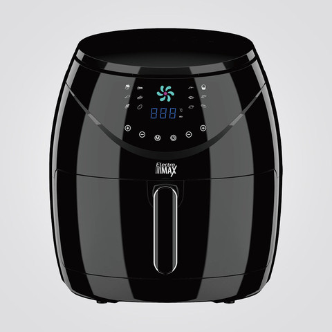 סיר טיגון אוויר דיגיטלי ‏ללא שמן 6 ליטר שחור (AIR FRYER)