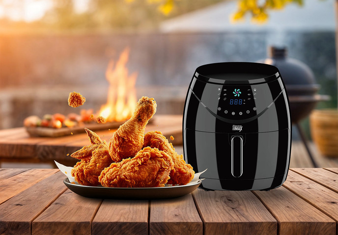 סיר טיגון אוויר דיגיטלי ‏ללא שמן 6 ליטר שחור (AIR FRYER)