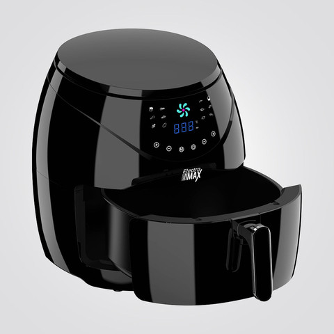 סיר טיגון אוויר דיגיטלי ‏ללא שמן 6 ליטר שחור (AIR FRYER)