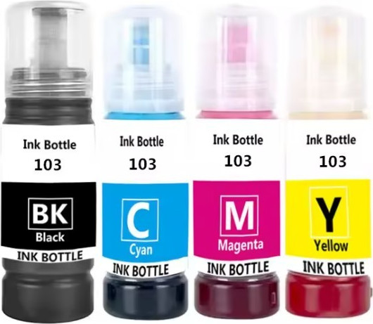 סט דיו 103/104 תואם Epson (מארז 4 בקבוקי 70ml) לסדרת EcoTank