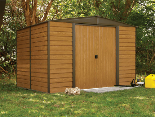 מחסן גינה מתכת דמויי עץ - WR108 מידה 3.13X 2.42 מטר ARROW SUPER GARDEN SHED
